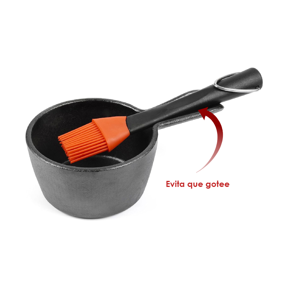 Olla de Fierro Vaciado con Brocha - Imagen 2